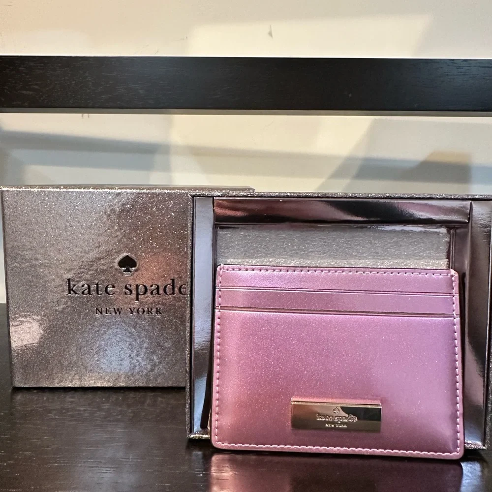 Kate Spade Kenzie Quartz Pink Boxed Small Cardholder Wallet